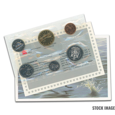 Canada 1993 6-Coin PL Proof-Like Mint Coin Set - Envelope + COA