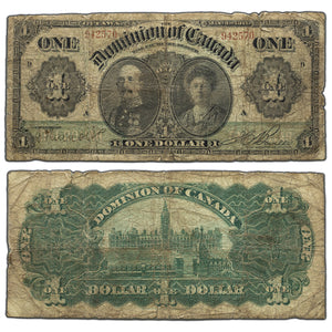 SOLD $1 1911 Dominion of Canada Note Series D DC-18b