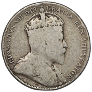 SOLD Canada 1902 50 Cents Half Dollar Silver Coin - Rim Bump