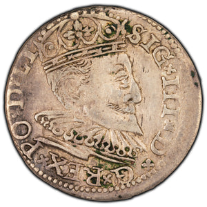SOLD Poland 1594 Riga 3 Grosze Silver Coin