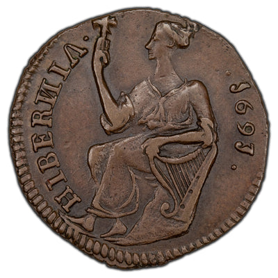 SOLD Ireland 1691 Limerick 1/2d Half Penny S-6594