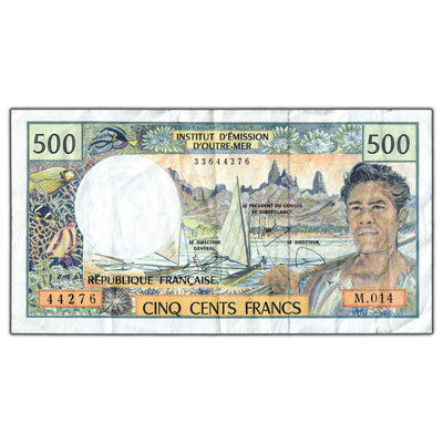 SOLD French Pacific Territoires ND (1990-2012) 500 Francs Note P #1f