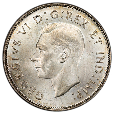 Canada 1944 50 Cents Half Dollar Silver Coin - MS-62