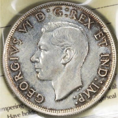 SOLD Canada 1945 $1 Silver Dollar Coin - ICCS MS-63