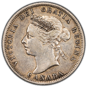 SOLD Canada 1899 25 Cents Quarter Silver Coin - VF-30