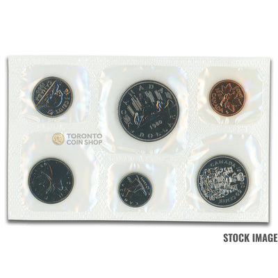 Canada 1980 6-Coin PL Proof-Like Mint Coin Set - Envelope + COA
