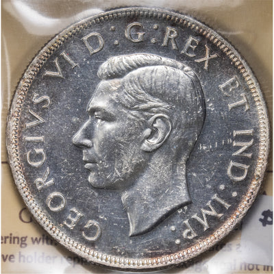 SOLD Canada 1945 $1 Silver Dollar Coin - Key Date - ICCS MS-62
