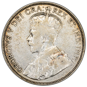 SOLD Canada 1934 50 Cents Half Dollar Silver Coin - Cleaned