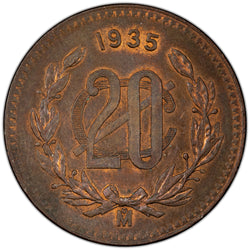Mexico 1935 20 Twenty Centavos Coin
