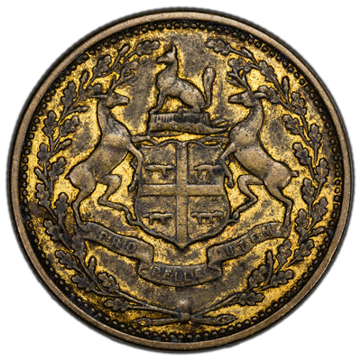 SOLD Hudsons Bay Company (1857) Moose Factory 1 Made Beaver Token CH #FT1 BR #926