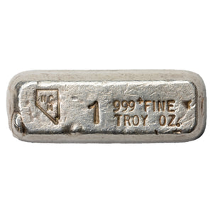 SOLD NCM Nevada Coin Mart Vintage 1oz .999 Fine Silver Bar