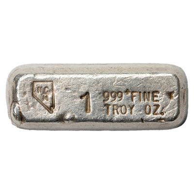 SOLD NCM Nevada Coin Mart Vintage 1oz .999 Fine Silver Bar