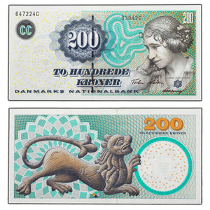 SOLD Denmark 2003 200 Kroner Note P #62c - UNC