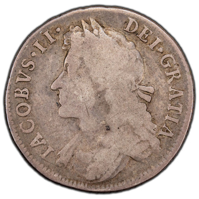 SOLD Great Britain 1685 Shilling Silver Coin - James II