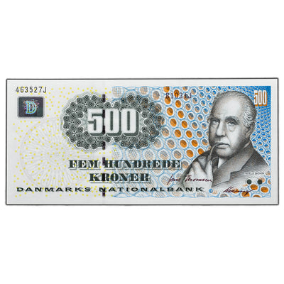 SOLD Denmark 1997 500 Kroner Note P #58b - AU