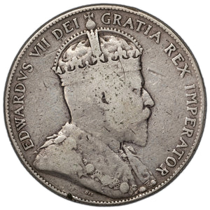 SOLD Canada 1903-H 50 Cents Half Dollar Silver Coin - VG/F