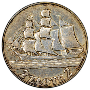 SOLD Poland 1936 2 Two Złote Silver Coin