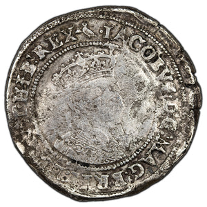 Ireland 1603-26 James I Shilling Silver Coin S-6515