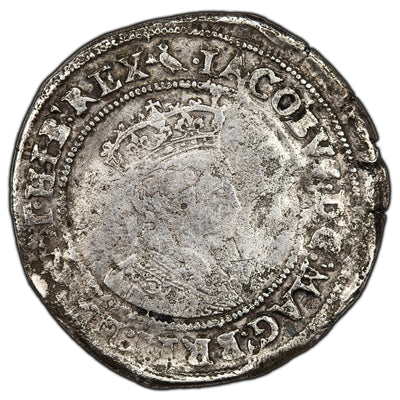 Ireland 1603-26 James I Shilling Silver Coin S-6515
