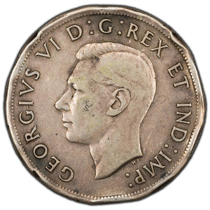 SOLD Canada 1937 $1 Silver Dollar Coin - Rim Damage