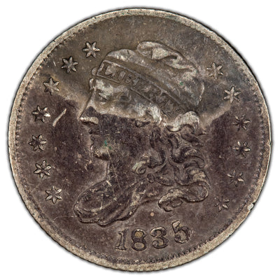 United States 1835 H10c Capped Bust Half Dime Silver Coin