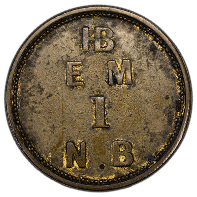SOLD Hudsons Bay Company (1857) Moose Factory 1 Made Beaver Token CH #FT1 BR #926
