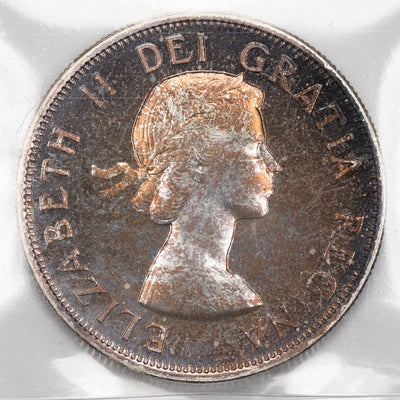 SOLD Canada 1954 50 Cents Half Dollar Silver Coin - ICCS Proof-Like PL-66