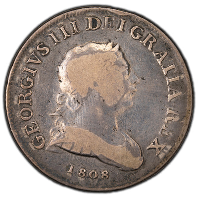 SOLD Ireland 1808 30 Pence/Half Crown Bank Token Silver Coin