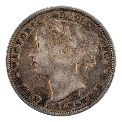 New Brunswick 1862 20 Cents Silver Coin - ICCS VF-20