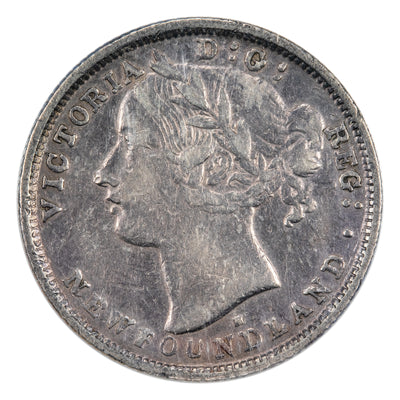 SOLD Newfoundland 1876-H 20 Cents Silver Coin - ICCS VF-20