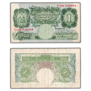 SOLD Great Britain N.D (1948-1960) 1 One Pound Note P #369a