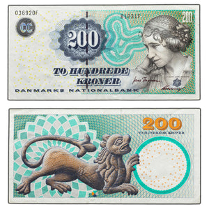 SOLD Denmark 1997 200 Kroner Note P #57a - VF