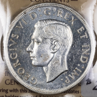 SOLD Canada 1946 $1 Silver Dollar Coin - ICCS MS-62