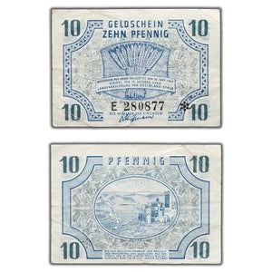 SOLD Germany Geldschein 1947 10 Ten Pfennig Note
