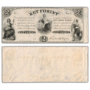 SOLD Hungary 1852 2 Forint Remainder Note P #S142