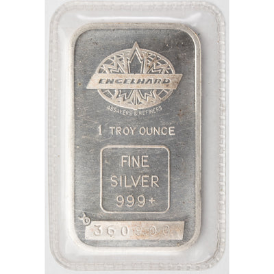 SOLD Engelhard TD Bank 1oz .999 Fine Silver Bar - Sealed