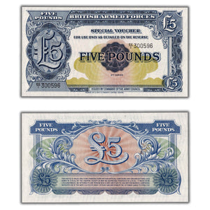 SOLD Great Britain British Armed Forces N.D (1948) Five Pound Note P #M23