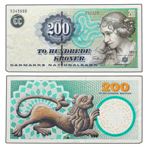 SOLD Denmark 1997 200 Kroner Note P #57a - VF