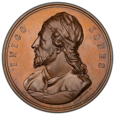 Great Britain 1849 Inigo Jones Bronze Medal 54mm