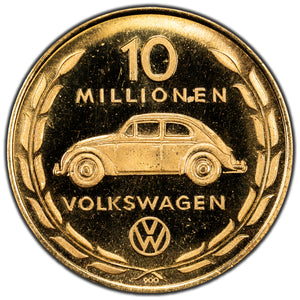 SOLD Volkswagen 1965 10th Million Car Gold Medallion
