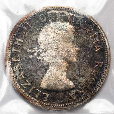 SOLD Canada 1954 $1 Silver Dollar Coin - ICCS Proof-Like PL-67 Cameo
