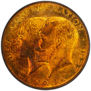SOLD Canada 1927 Confederation Medallion - Gem Uncirculated - Nice Colour!