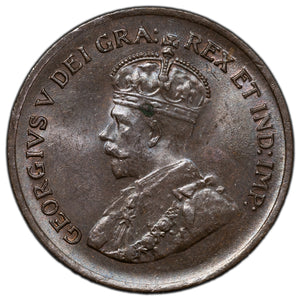 SOLD Canada 1935 1 Small Cent Coin - UNC (spot)