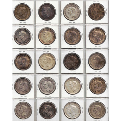 SOLD Lot of 20 Canada 1939 $1 Silver Dollar Coins - Parliament Building Commemorative
