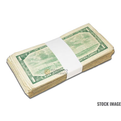 $1 1954 Bank of Canada Bundles of 100 Circulated Notes