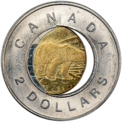SOLD Canada 2006 $2 Two Dollar Coin - Major Off Center Core Error