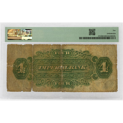 SOLD $4 1875 Imperial Bank of Canada Chartered Note #375-10-02 - PMG VG-10
