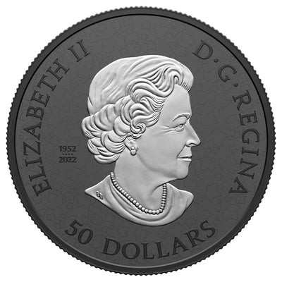 Canada 2024 $50 Maple Leaves in Motion .9999 Fine Silver Coin