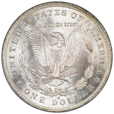 SOLD United States 1884-O $1 Morgan Dollar Silver Coin - BU Pretty Crescent Toning