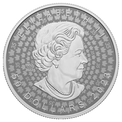 Canada 2023 $50 Ultra High Relief 5oz Silver Maple Leaf .9999 Fine Silver Coin